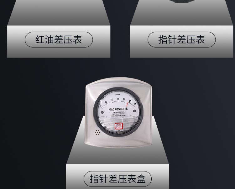 風淋室配件-紅油差壓表
